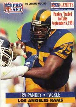 Irv Pankey Indianapolis Colts 1991 Pro set NFL #554